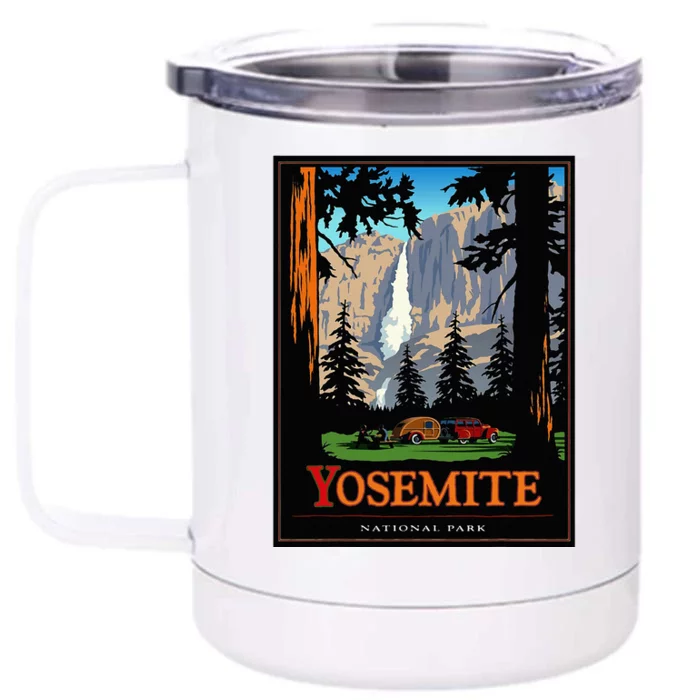 Yosemite Vintage National Park Front & Back 12oz Stainless Steel Tumbler Cup