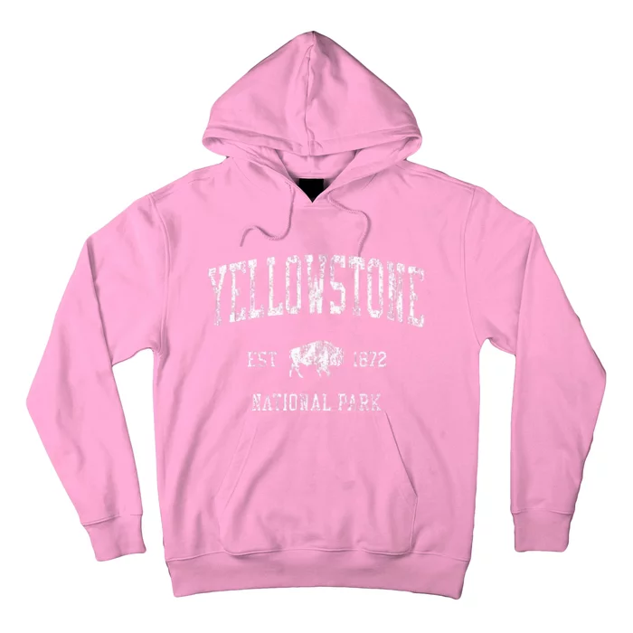 Yellowstone Vintage National Park Sports Design Hoodie