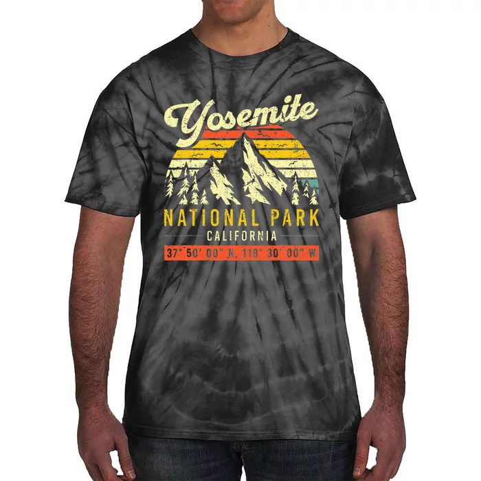 Yosemite Vintage Retro California National Park Tie-Dye T-Shirt