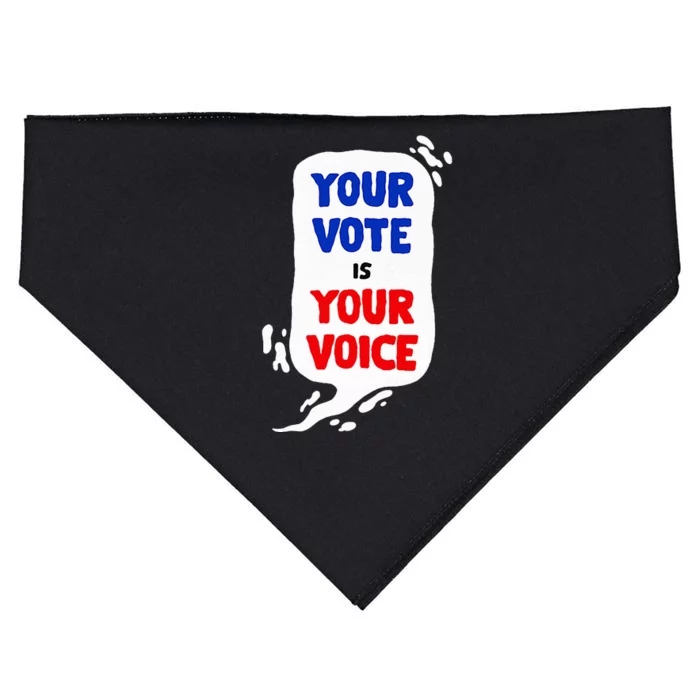 Your Vote Usa President Elections Politics 2024 USA-Made Doggie Bandana