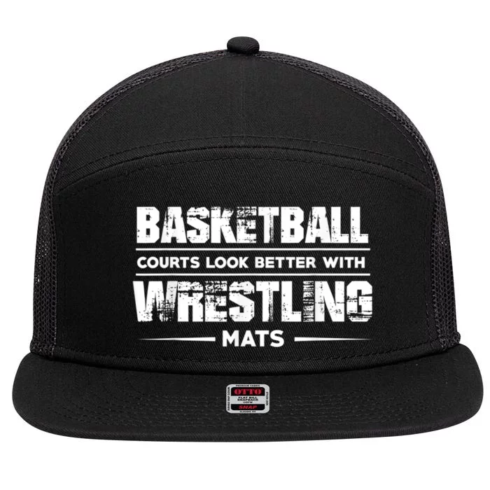 Youth Wrestling Apparel 7 Panel Mesh Trucker Snapback Hat