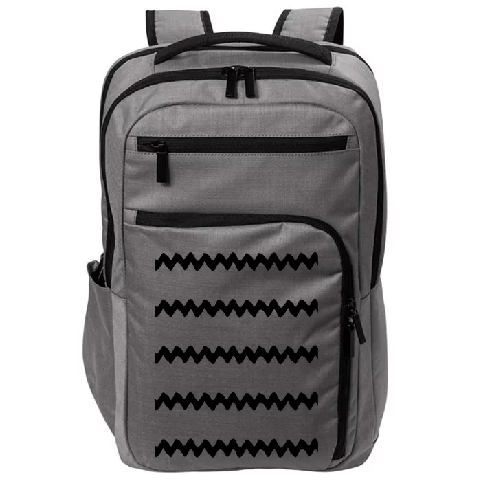 Yellow With Black Zig Zag Impact Tech Backpack