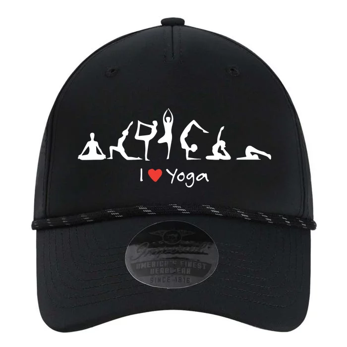 Yoga Workout Cute Funny Graphic Top Tee I Love Yoga Performance The Dyno Cap