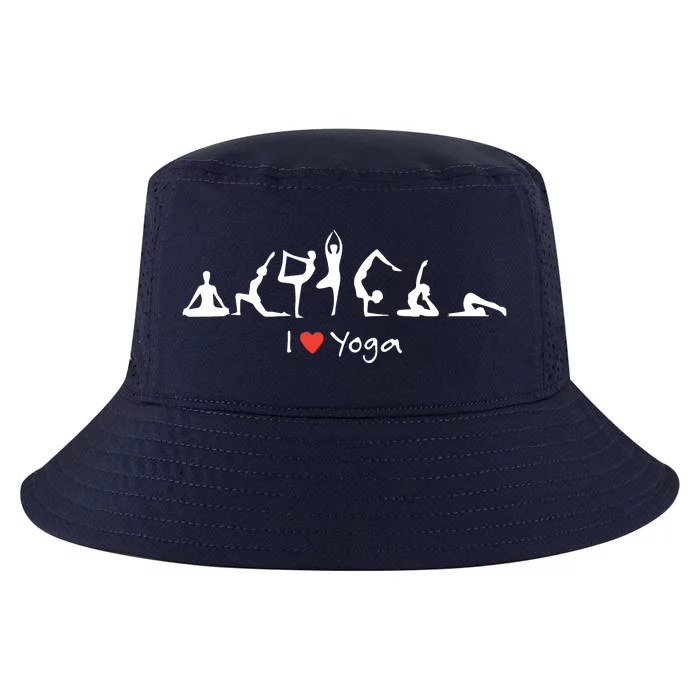 Yoga Workout Cute Funny Graphic Top Tee I Love Yoga Cool Comfort Performance Bucket Hat