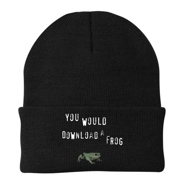 You Would Download A Frog Knit Cap Winter Beanie