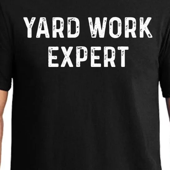 Yard Work Expert Funny Lawn Mower Gift For Dad Mom Etc Pajama Set