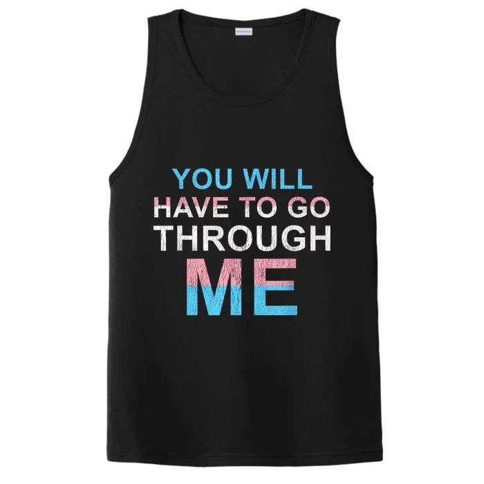 You Will Have To Go Through Me Lgbtq Performance Tank