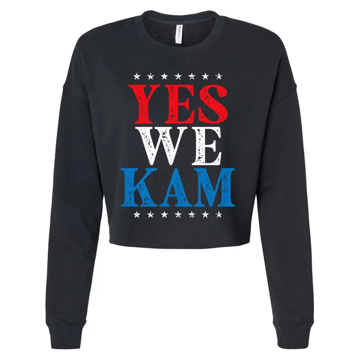 Yes We Kam Saying Quote Cropped Pullover Crew