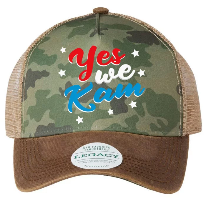 Yes We Kam Kamala Harris Supporter President 2024 Legacy Tie Dye Trucker Hat