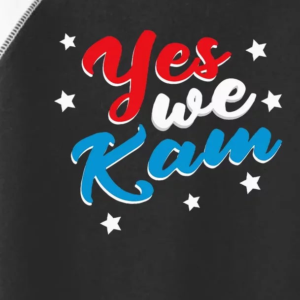 Yes We Kam Kamala Harris Supporter President 2024 Toddler Fine Jersey T-Shirt