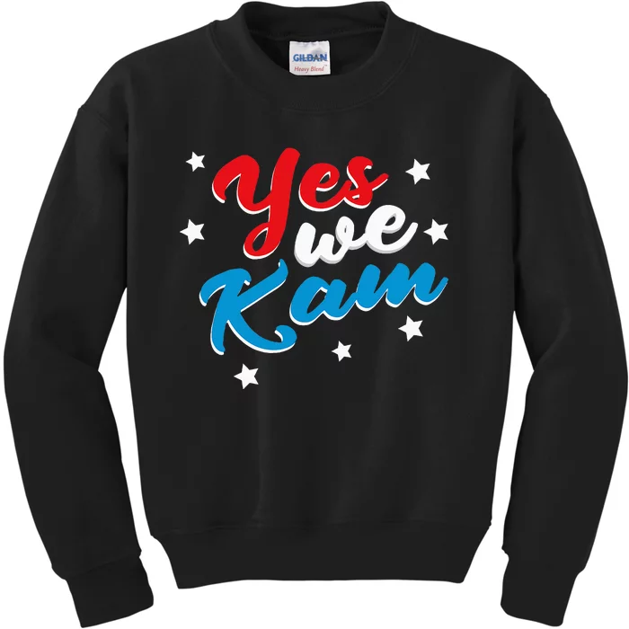 Yes We Kam Kamala Harris Supporter President 2024 Kids Sweatshirt