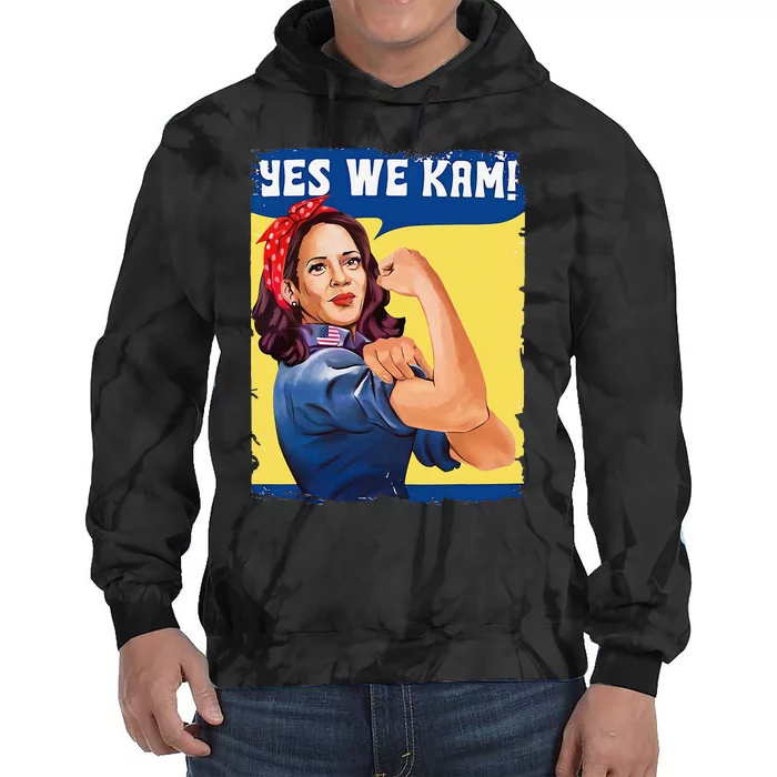 Yes We Kam Female President Gift Tie Dye Hoodie