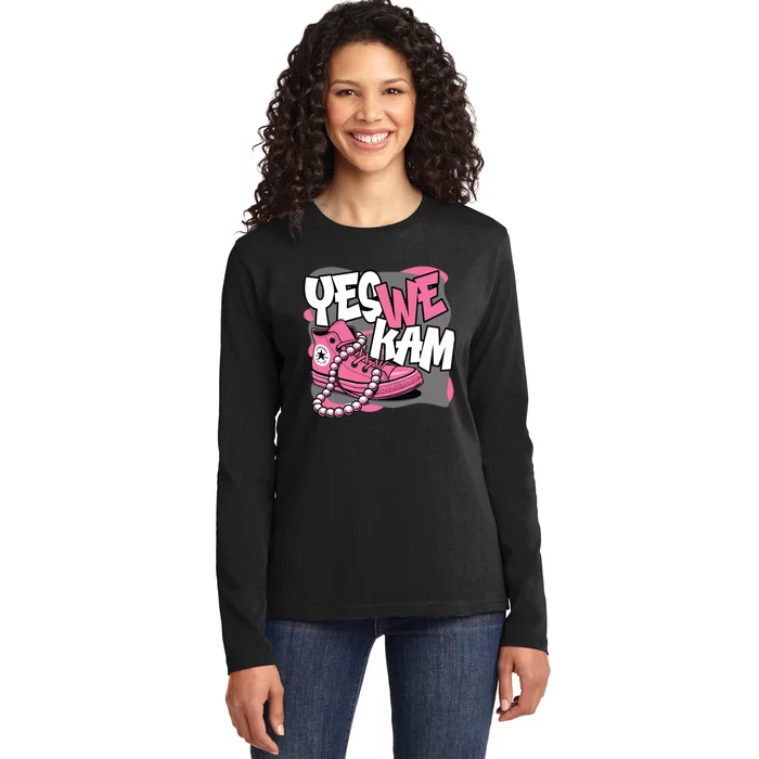 Yes We Kam Ladies Long Sleeve Shirt