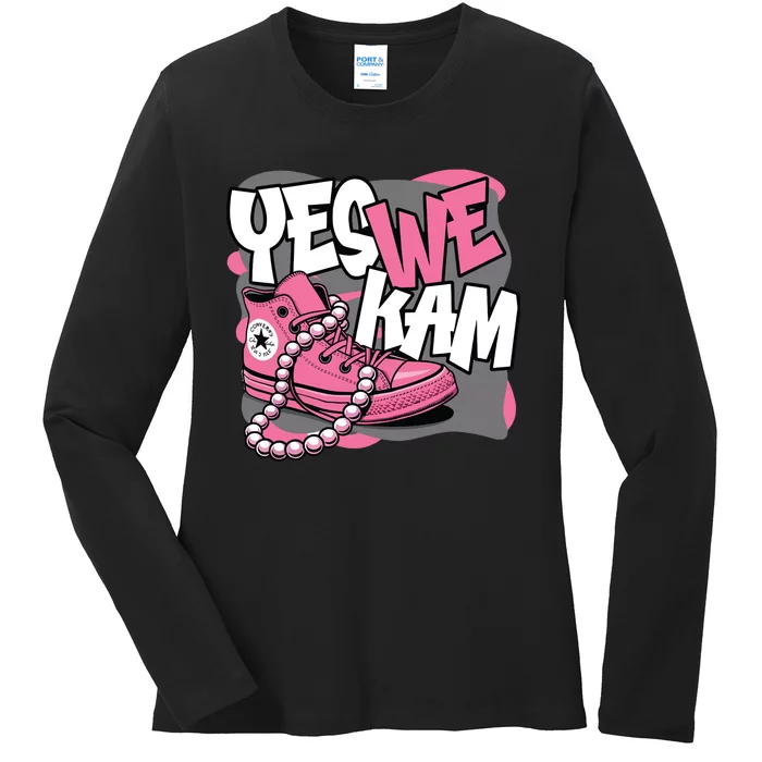 Yes We Kam Ladies Long Sleeve Shirt