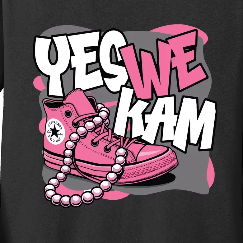 Yes We Kam Kids Long Sleeve Shirt