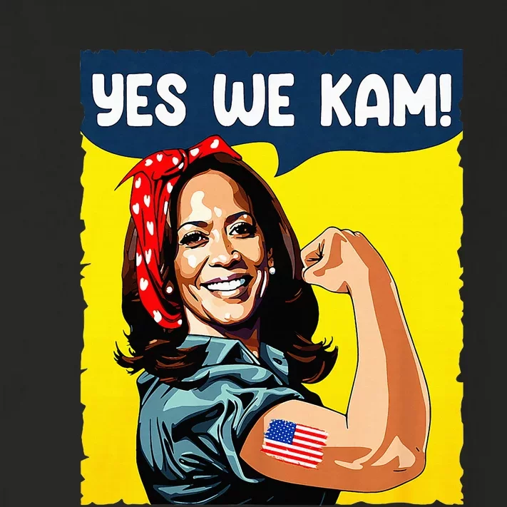 Yes We Kam Rosie The Riveter For President Kamala Harris Toddler Long Sleeve Shirt