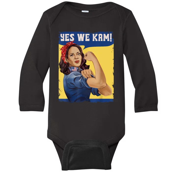 Yes We Kam Madam Harris Fun Baby Long Sleeve Bodysuit