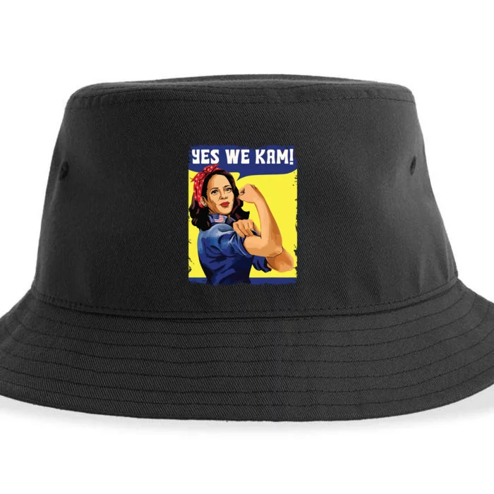 Yes We Kam Madam Harris Fun Sustainable Bucket Hat