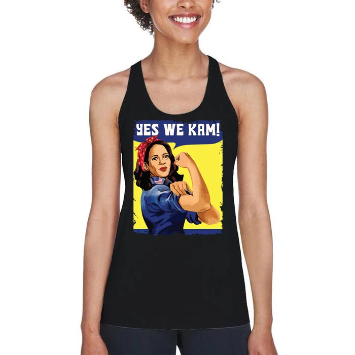 Yes We Kam Madam Harris Fun Women's Racerback Tank