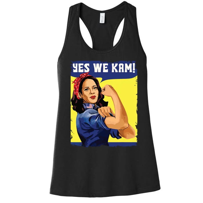 Yes We Kam Madam Harris Fun Women's Racerback Tank