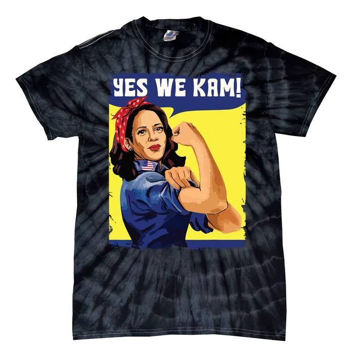 Yes We Kam Madam Harris Fun Tie-Dye T-Shirt