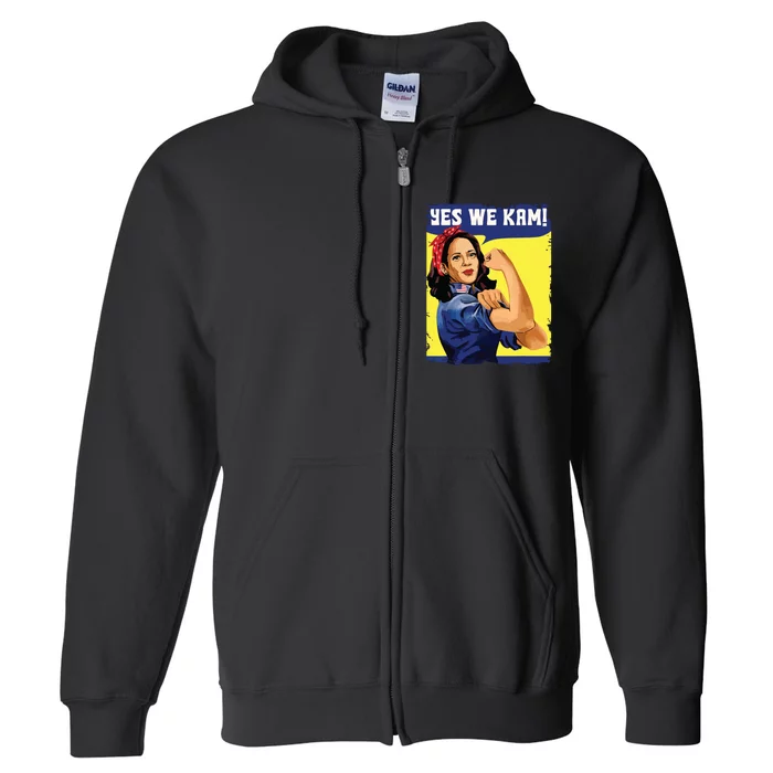 Yes We Kam Madam Harris Fun Full Zip Hoodie