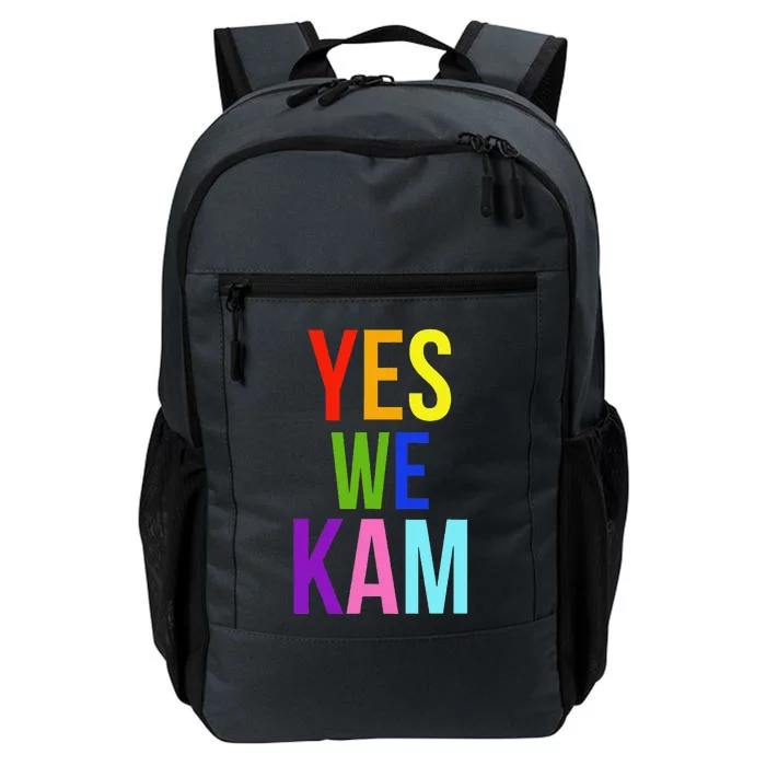 Yes We Kam Democrat Party Kamala Hariss Vote 2024 Daily Commute Backpack