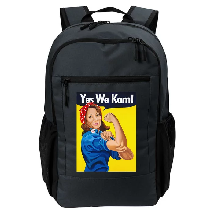 Yes We Kam Vote Madam Kamala Harris President Election Daily Commute Backpack