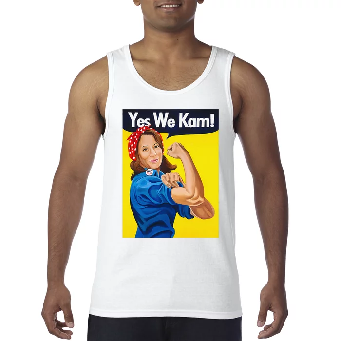 Yes We Kam Vote Madam Kamala Harris President Election Tank Top