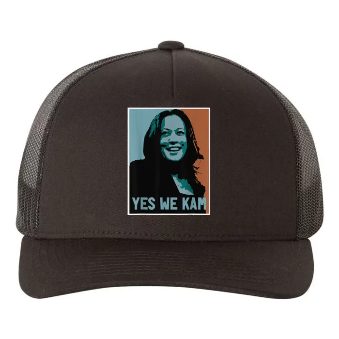 Yes We Kam Madam Harris Fun Yupoong Adult 5-Panel Trucker Hat