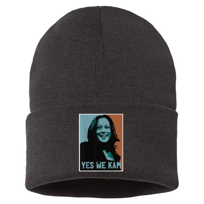 Yes We Kam Madam Harris Fun Sustainable Knit Beanie