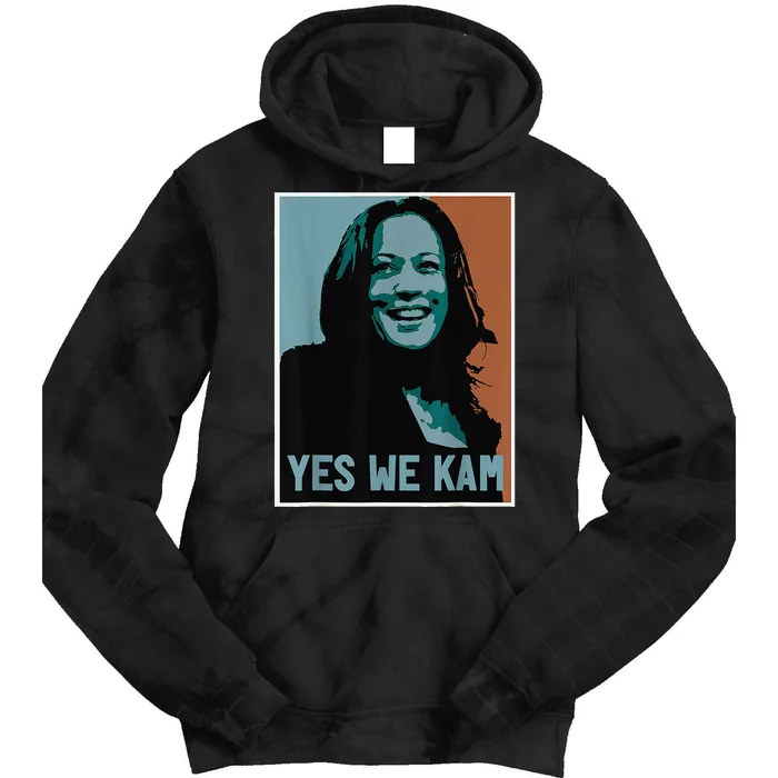 Yes We Kam Madam Harris Fun Tie Dye Hoodie