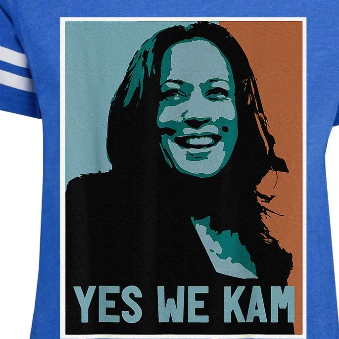 Yes We Kam Madam Harris Fun Enza Ladies Jersey Football T-Shirt