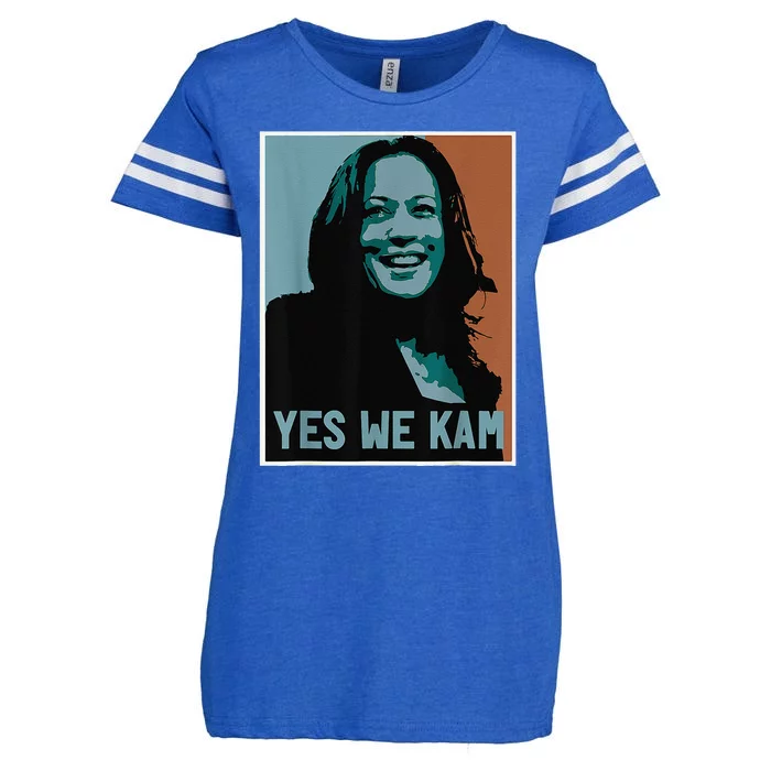 Yes We Kam Madam Harris Fun Enza Ladies Jersey Football T-Shirt