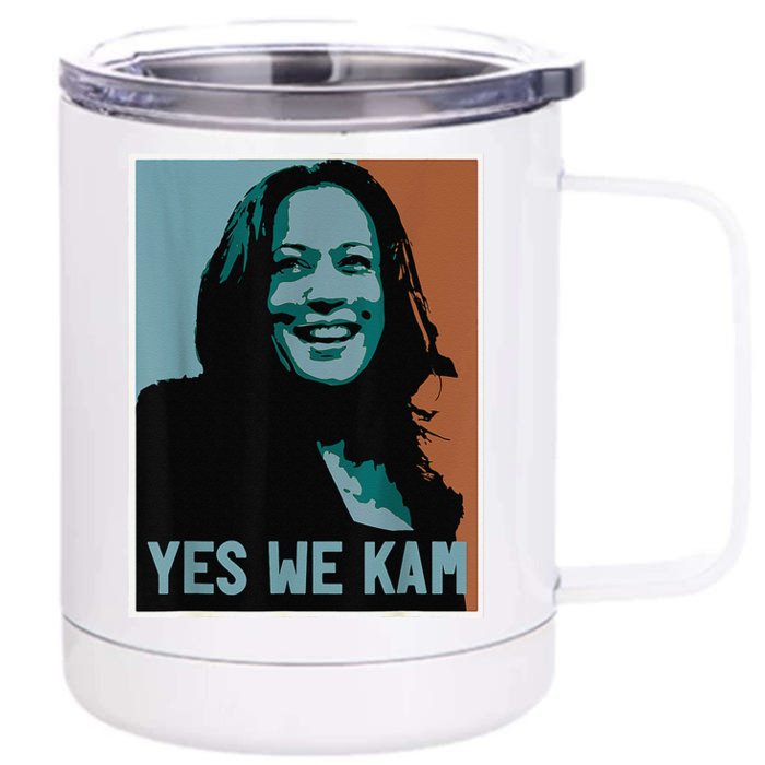 Yes We Kam Madam Harris Fun Front & Back 12oz Stainless Steel Tumbler Cup