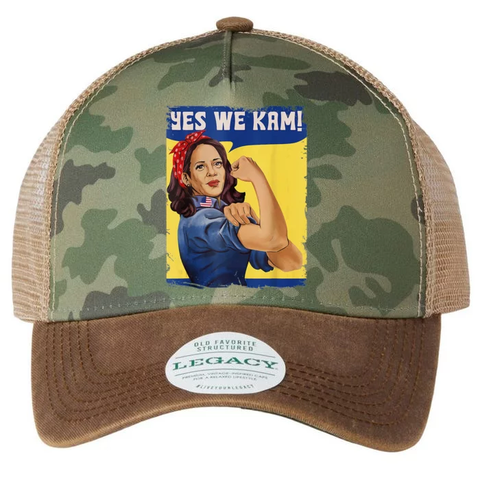 Yes We Kam Madam Harris Kamala Harris 2024 For President Legacy Tie Dye Trucker Hat