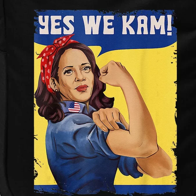 Yes We Kam Madam Harris Kamala Harris 2024 For President Impact Tech Backpack