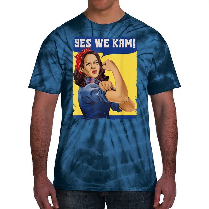 Yes We Kam Madam Harris Kamala Harris 2024 For President Tie-Dye T-Shirt