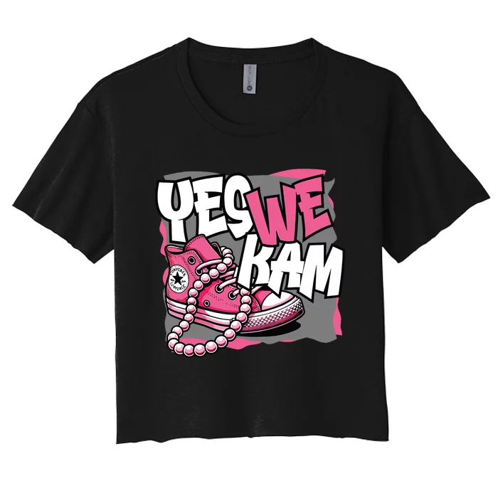 Yes We Kam Women's Crop Top Tee