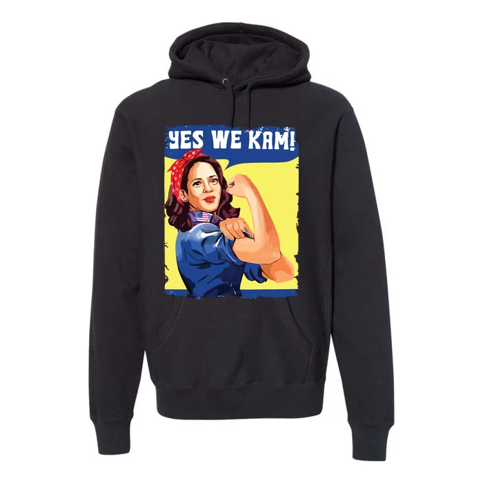 Yes We Kam Female President Premium Hoodie