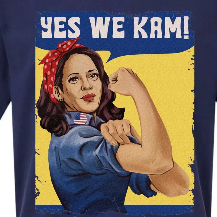 Yes We Kam Madam Harris Fun Sueded Cloud Jersey T-Shirt