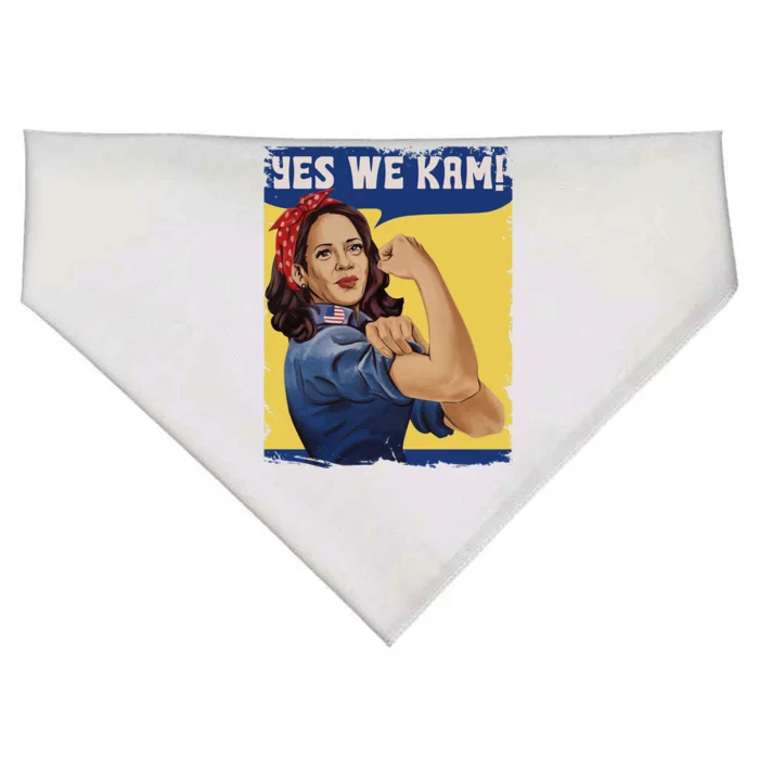 Yes We Kam Madam Harris Fun USA-Made Doggie Bandana