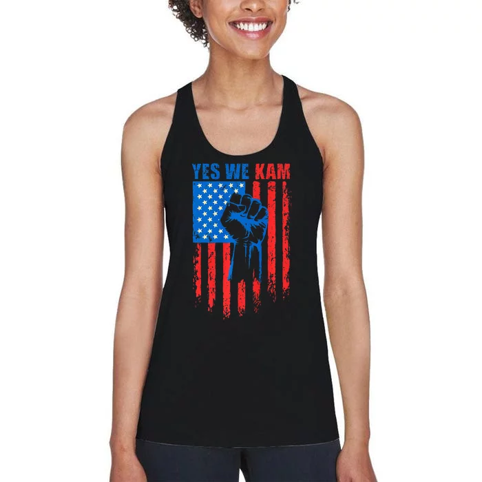 Yes We Kam Harris For Presiden Women's Racerback Tank