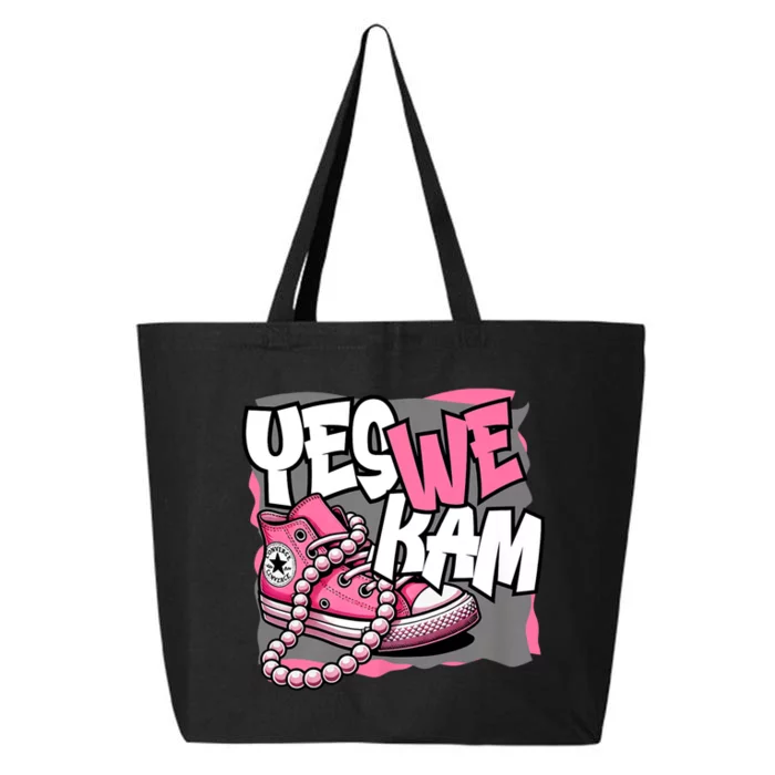 Yes We Kam Madam Shoes And Pearls 47th President 25L Jumbo Tote