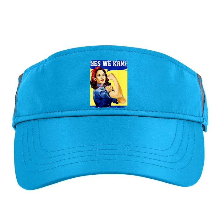 Yes We Kam Madam Harris Funny Adult Drive Performance Visor