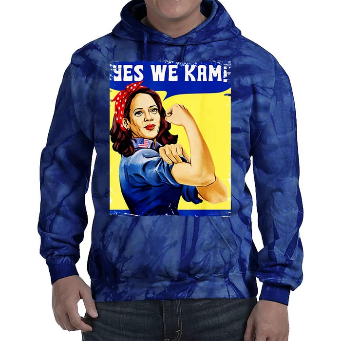 Yes We Kam Madam Harris Funny Tie Dye Hoodie