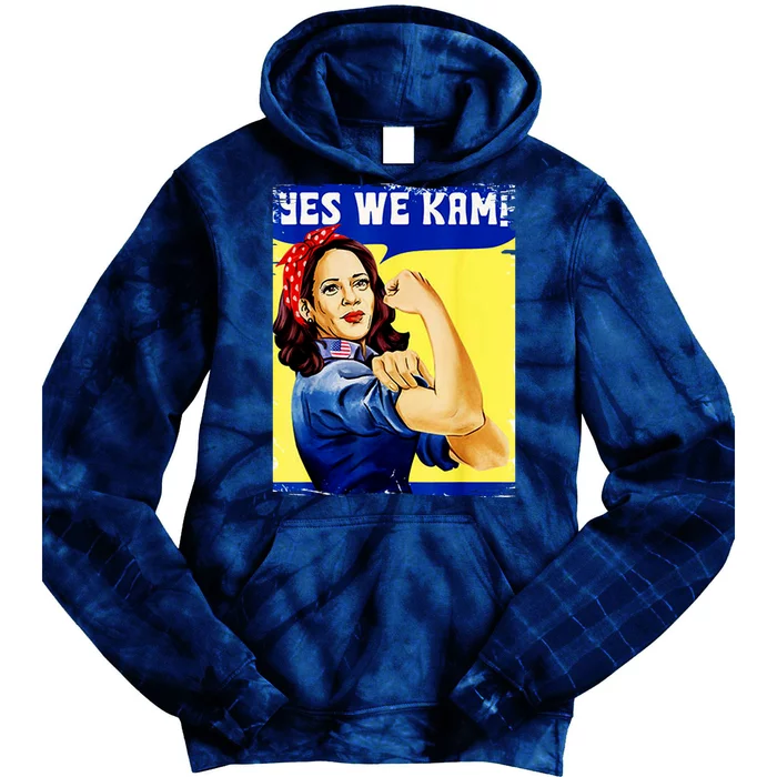 Yes We Kam Madam Harris Funny Tie Dye Hoodie