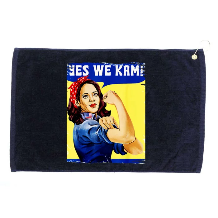 Yes We Kam Madam Harris Funny Grommeted Golf Towel