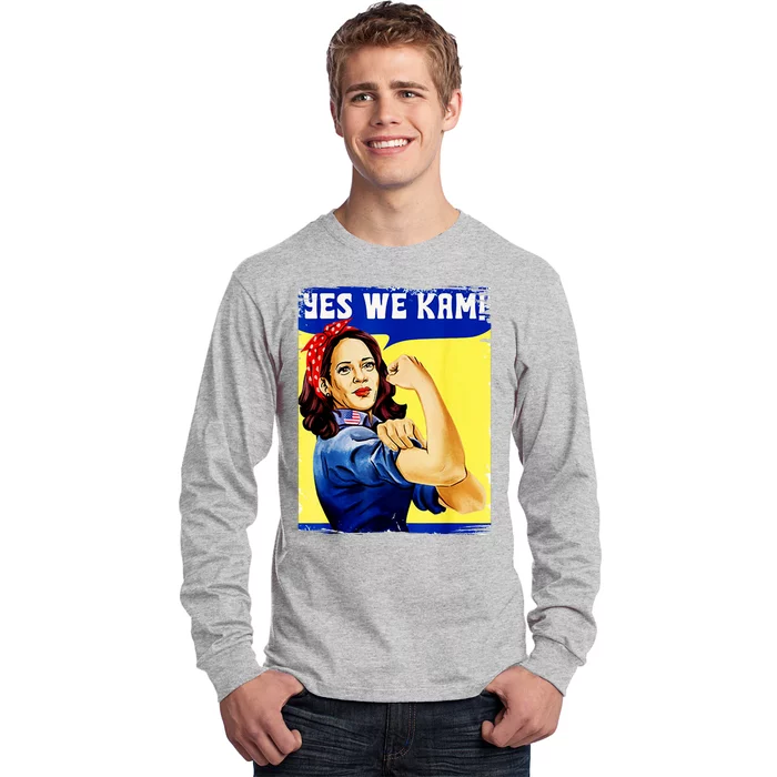 Yes We Kam Madam Harris Funny Long Sleeve Shirt