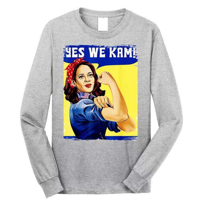 Yes We Kam Madam Harris Funny Long Sleeve Shirt